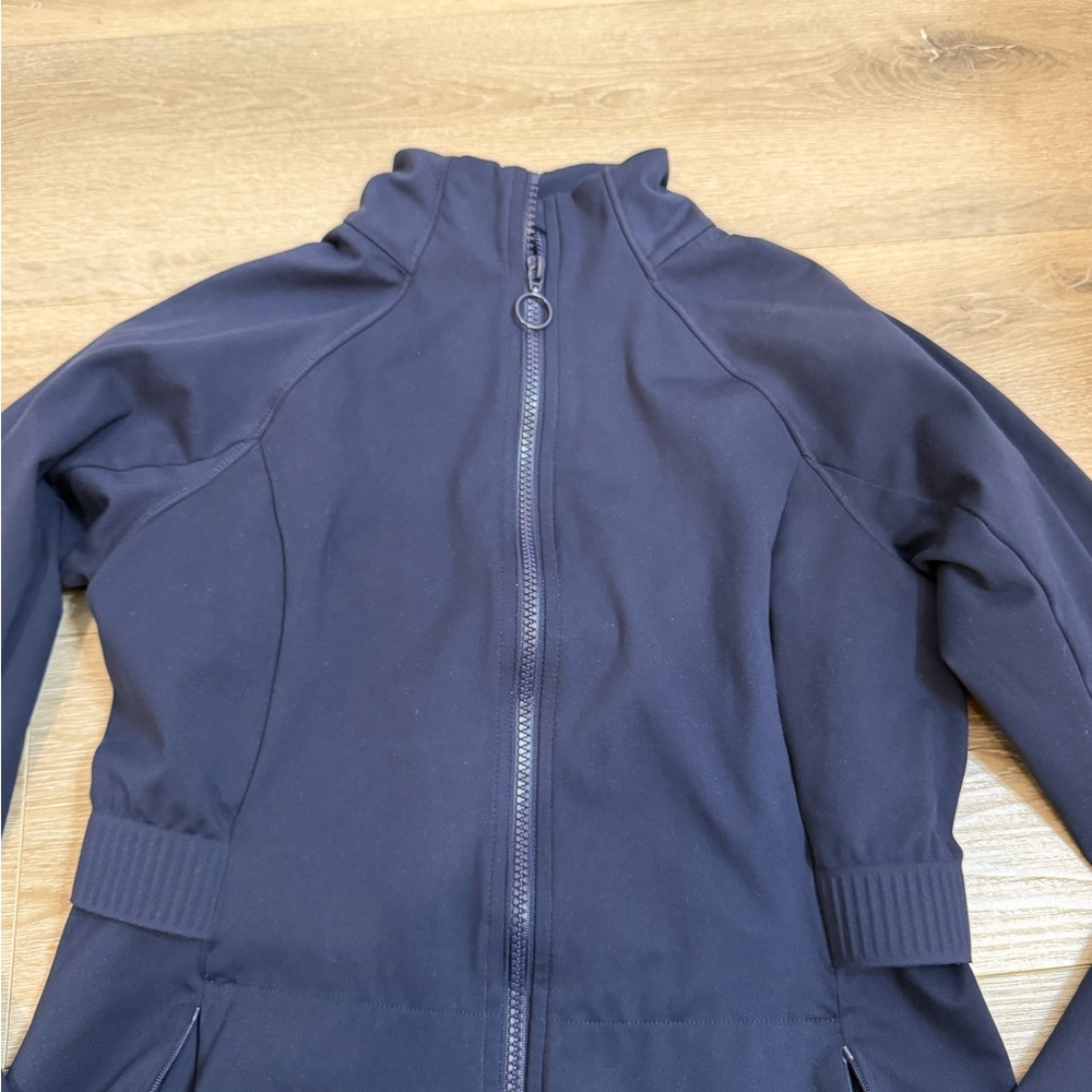 Fabletics Navy Zip-Front Jacket - image 3